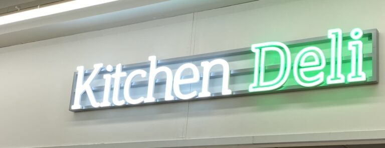 Custom-designed vibrant neon lights sign makers project showing high-quality glass finish. Signage Company London & Home Counties.