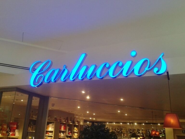 Traditional and LED neon lights sign makers offering custom colors and mounting options.