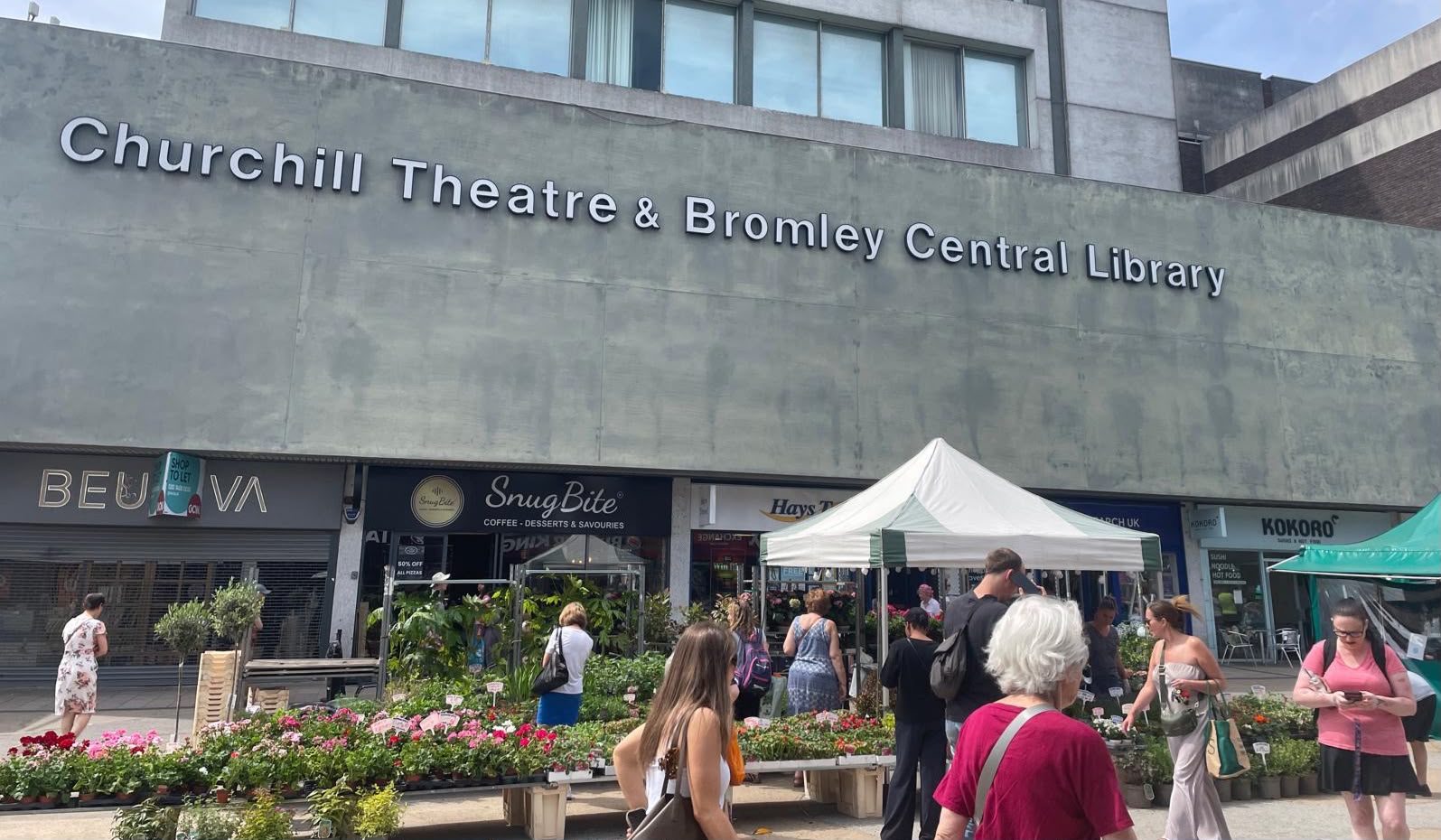 Commercial Signage, Bromley Churchill Theater & Central Library