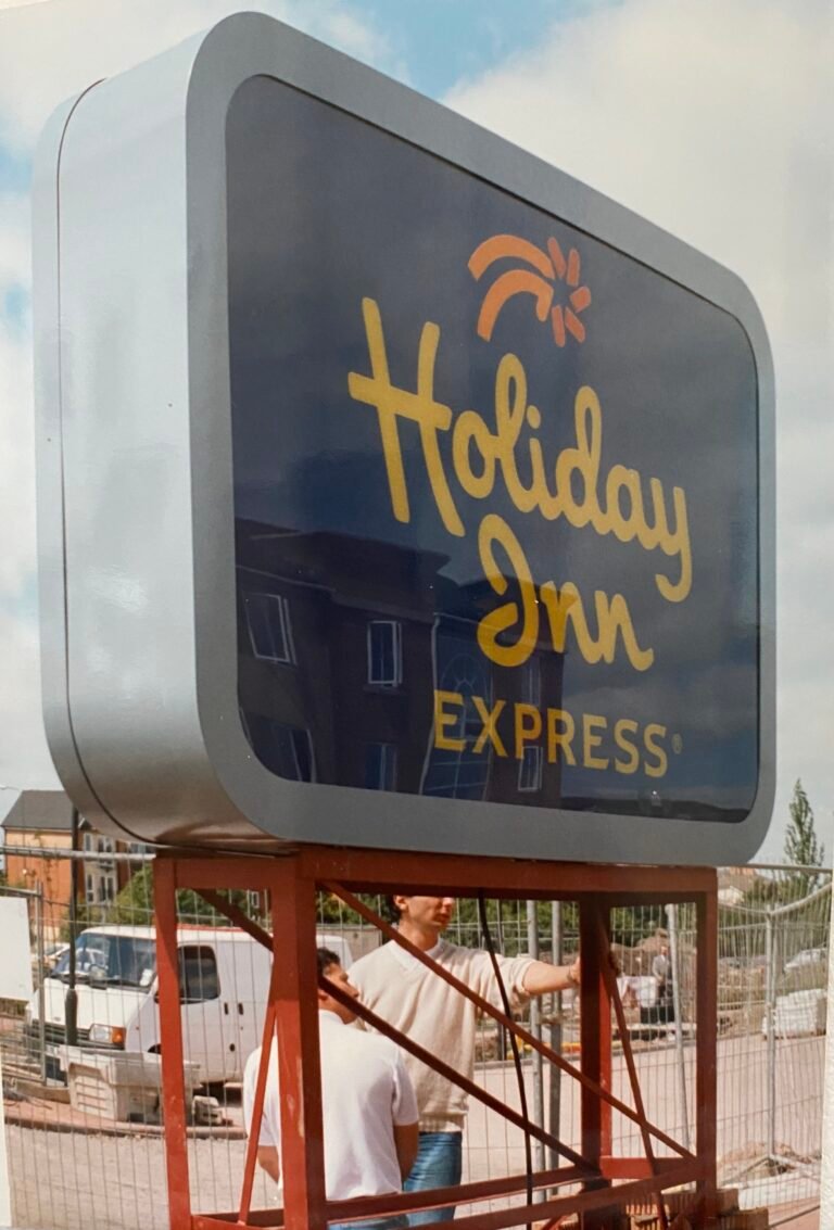 Illuminated Box signage, Cardiff, South Wales